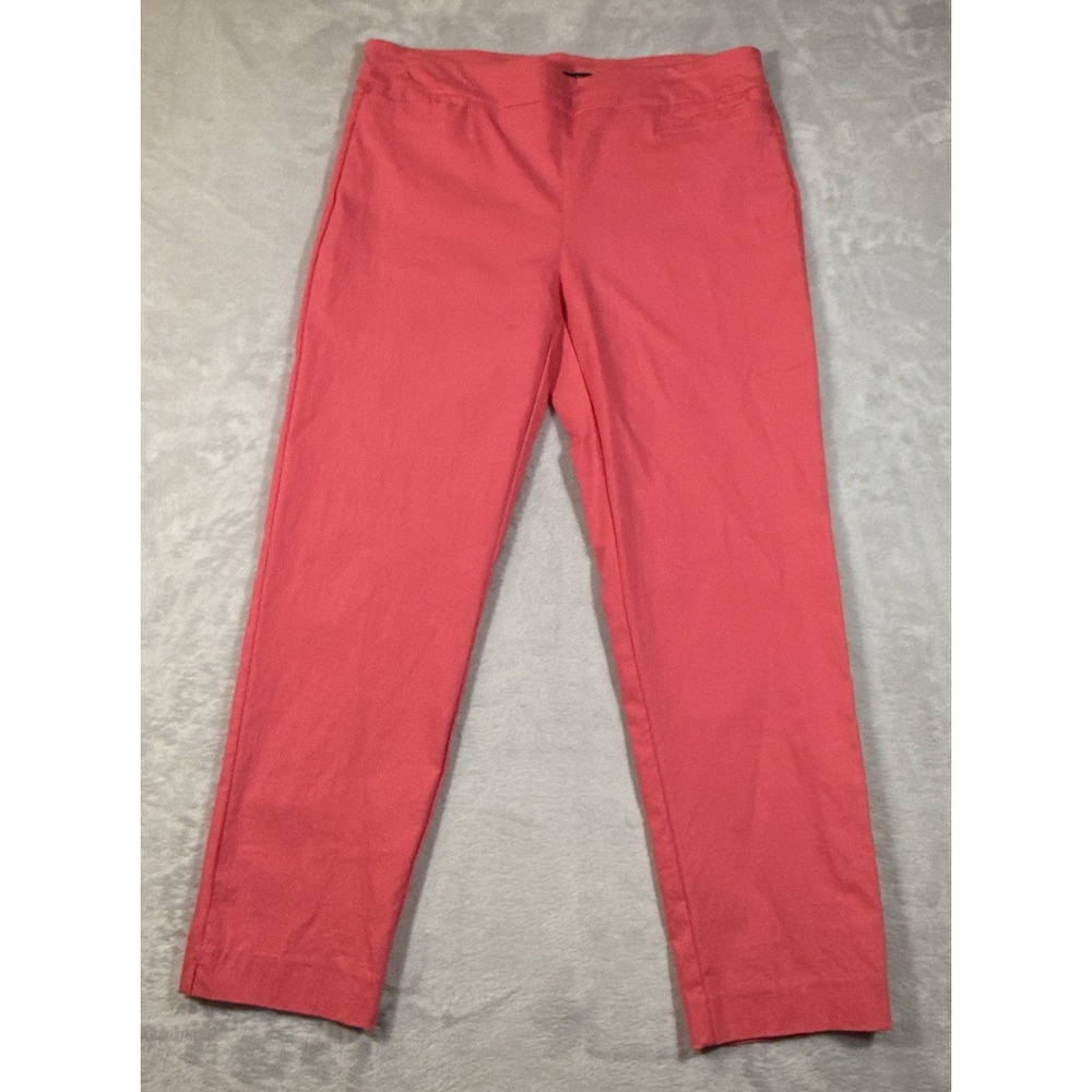 Zack And Rachel Pants‎ Sz 12 Womens pink/coral  solid color Casual Ladies Wear